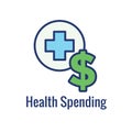 Medical Tax Savings - Health savings account or flexible spending account has HSA, FSA, tax-sheltered savings Royalty Free Stock Photo