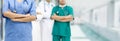 Medical team - Doctors, Surgeon and Nurse Royalty Free Stock Photo
