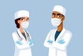 Medical Team of Doctors Wearing Protective Equipment Royalty Free Stock Photo