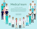 Medical team. Group doctors, nurses, paramedics standing together. Royalty Free Stock Photo