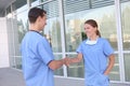 Medical Team Handshake Royalty Free Stock Photo