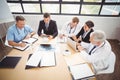 Medical team having a meeting in conference room Royalty Free Stock Photo