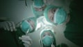 Medical team is helping patients in the operating room in a hospital or clinic. blur motion