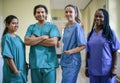 Medical team at a hospital Royalty Free Stock Photo