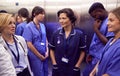 Medical Team In Hospital Elevator About To Perform Operation Royalty Free Stock Photo