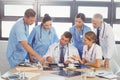 Medical team interacting in conference room Royalty Free Stock Photo