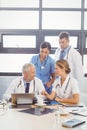 Medical team interacting in conference room Royalty Free Stock Photo