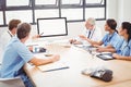 Medical team interacting in conference room Royalty Free Stock Photo