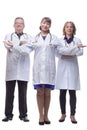 Medical team looking at camera, smiling Royalty Free Stock Photo