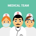 Medical team. Modern flat design.