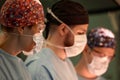 Medical Team Performing Surgical Operation in Modern Operating Room Royalty Free Stock Photo