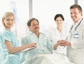 Medical team taking care of patient Royalty Free Stock Photo