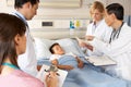 Medical Team Visiting Child Patient Royalty Free Stock Photo