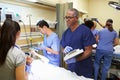 Medical Team Working On Patient In Emergency Room Royalty Free Stock Photo