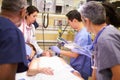 Medical Team Working On Patient In Emergency Room Royalty Free Stock Photo