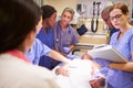 Medical Team Working On Patient In Emergency Room Royalty Free Stock Photo