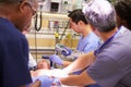 Medical Team Working On Patient In Emergency Room Royalty Free Stock Photo