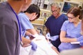 Medical Team Working On Patient In Emergency Room Royalty Free Stock Photo