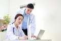 Medical team working together in the office. Royalty Free Stock Photo