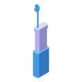 Medical teeth irrigator icon isometric vector. Dental home