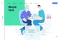 Medical tests illustration - blood test