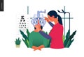 Medical tests template - eye tests and prescription glasses