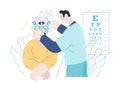 Medical tests template - eye tests and prescription glasses