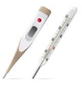 Medical thermometer illustration Royalty Free Stock Photo