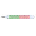 A medical thermometer illustration Royalty Free Stock Photo