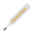 medical thermometer illustration Royalty Free Stock Photo