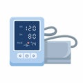 Medical tonometer and optimal blood pressure Royalty Free Stock Photo