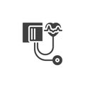 Medical tonometer vector icon