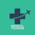 Medical tourism vector Royalty Free Stock Photo