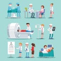 Medical Treatment Icons Set