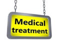 Medical treatment on billboard