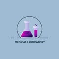 Medical laboratory emblem