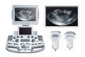 Medical Ultrasonography Checkup Equipment Royalty Free Stock Photo