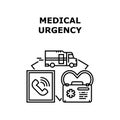 Medical Urgency icon vector illustration