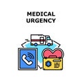 Medical Urgency icon vector illustration