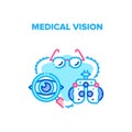 Medical Vision Vector Concept Color Illustration