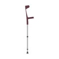 Medical walking crutch side view health equipment vector icon. Hospital symbol stick support assistance therapy