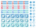 Medical web buttons and icons