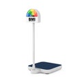 Medical Weight Control Floor Scale with BMI or Body Mass Index Scale Meter Dial Gage. 3d Rendering