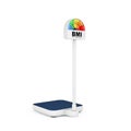 Medical Weight Control Floor Scale with BMI or Body Mass Index Scale Meter Dial Gage. 3d Rendering