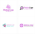 Medical women menstrual cup logo design