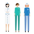 Medical women team. Nurse, paramedic, doctor