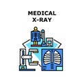Medical x-ray icon vector illustration Royalty Free Stock Photo