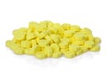 Medical yellow pills capsule