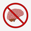 medically accurate illustration of the brain Royalty Free Stock Photo