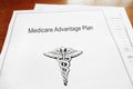 Medicare Advantage Healthcare document Royalty Free Stock Photo